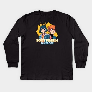 Scott Pilgrim Takes Off Kids Long Sleeve T-Shirt